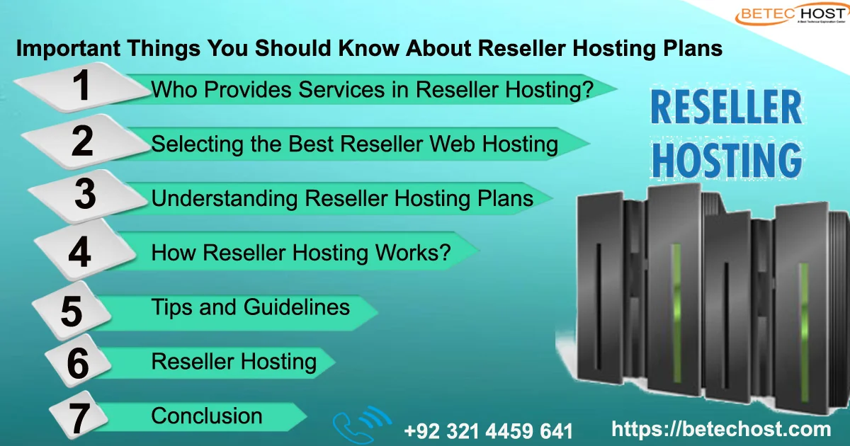 important things you should know about reseller hosting plans