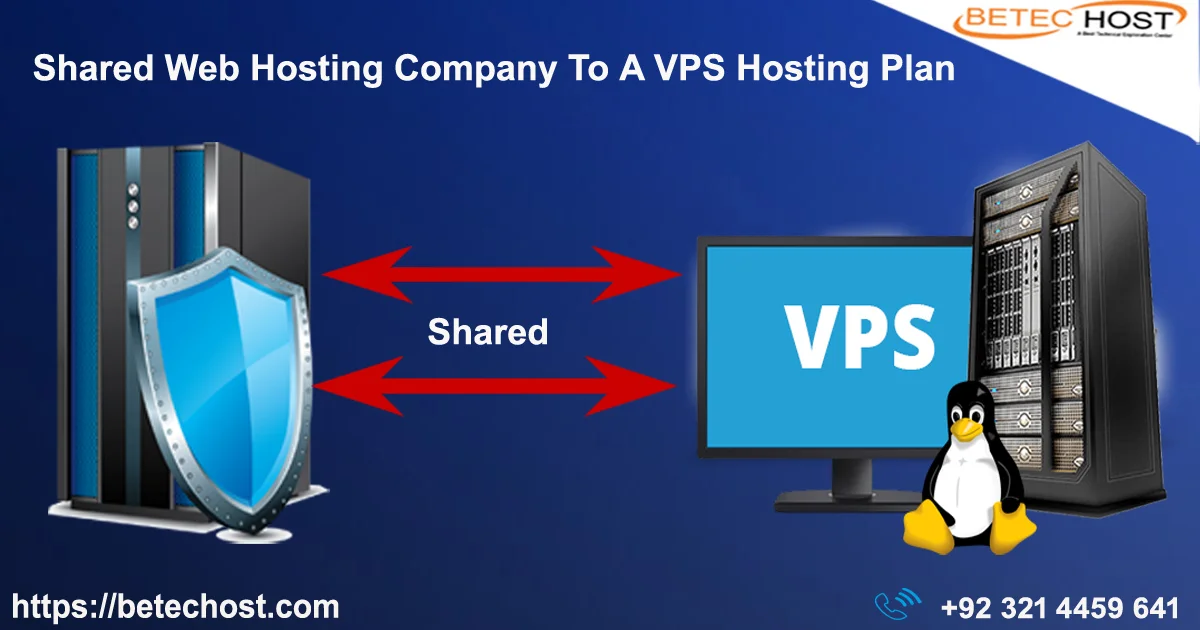 shared web hosting company to a vps hosting plan