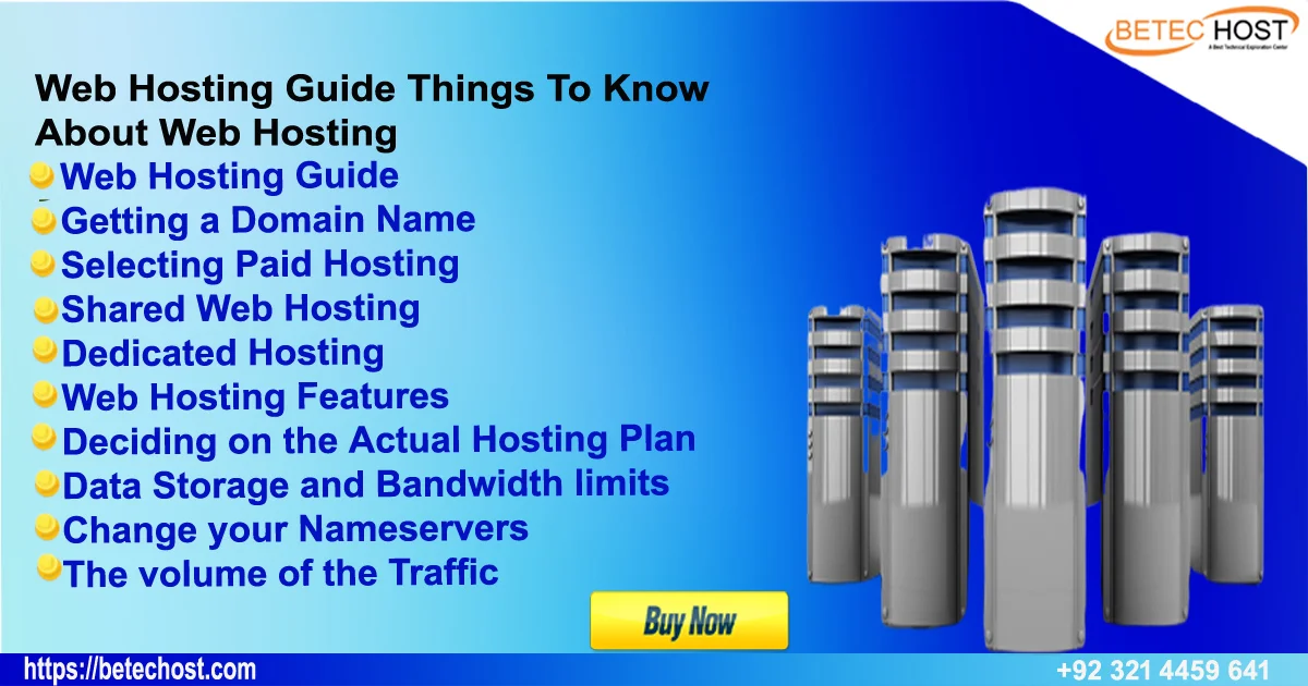 web hosting guide things to know about web hosting