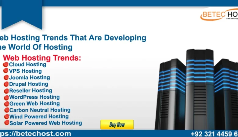 Web Hosting Trends that are Developing the World of Hosting