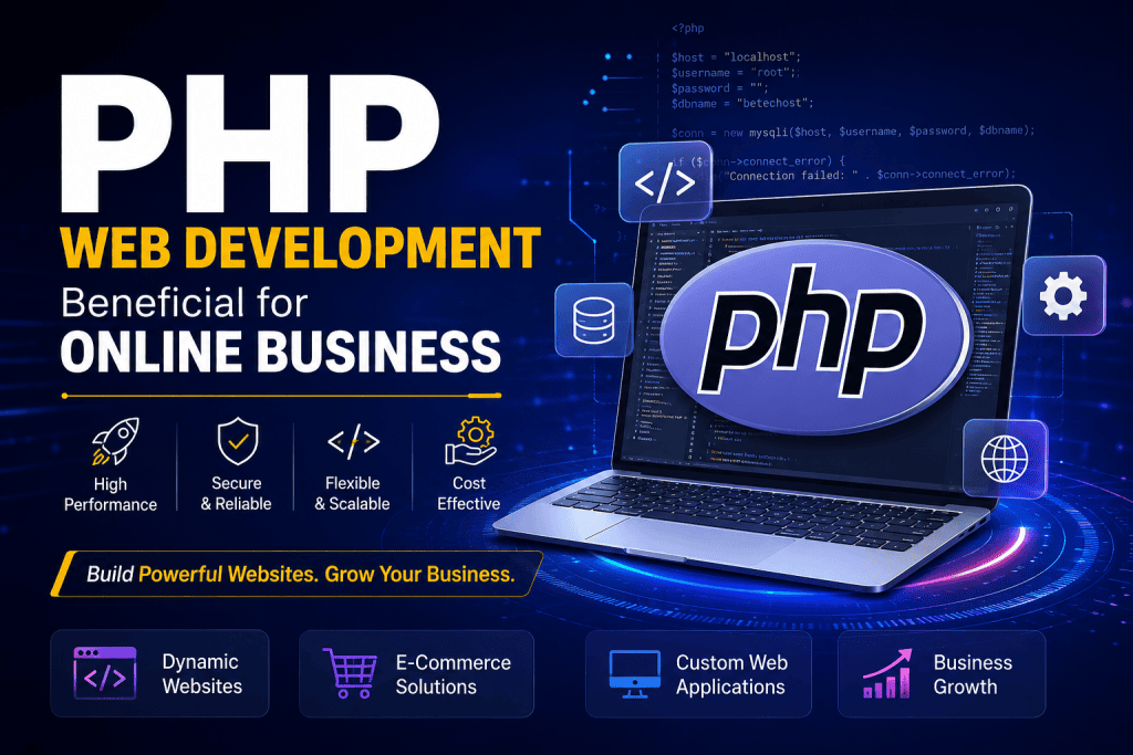 PHP Web Development Beneficial For Online Business